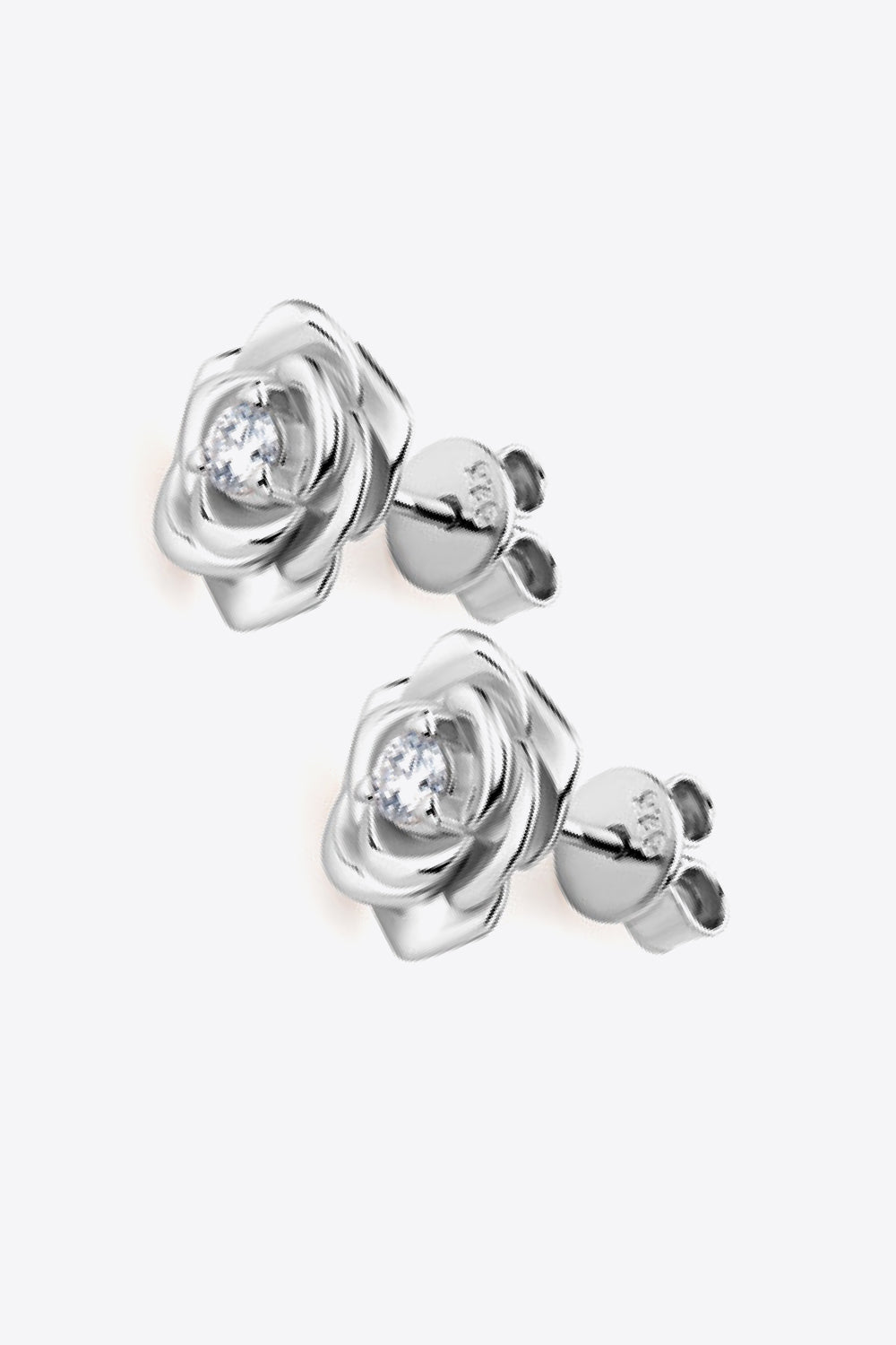 Baeful Moissanite Flower 925 Sterling Silver Earrings