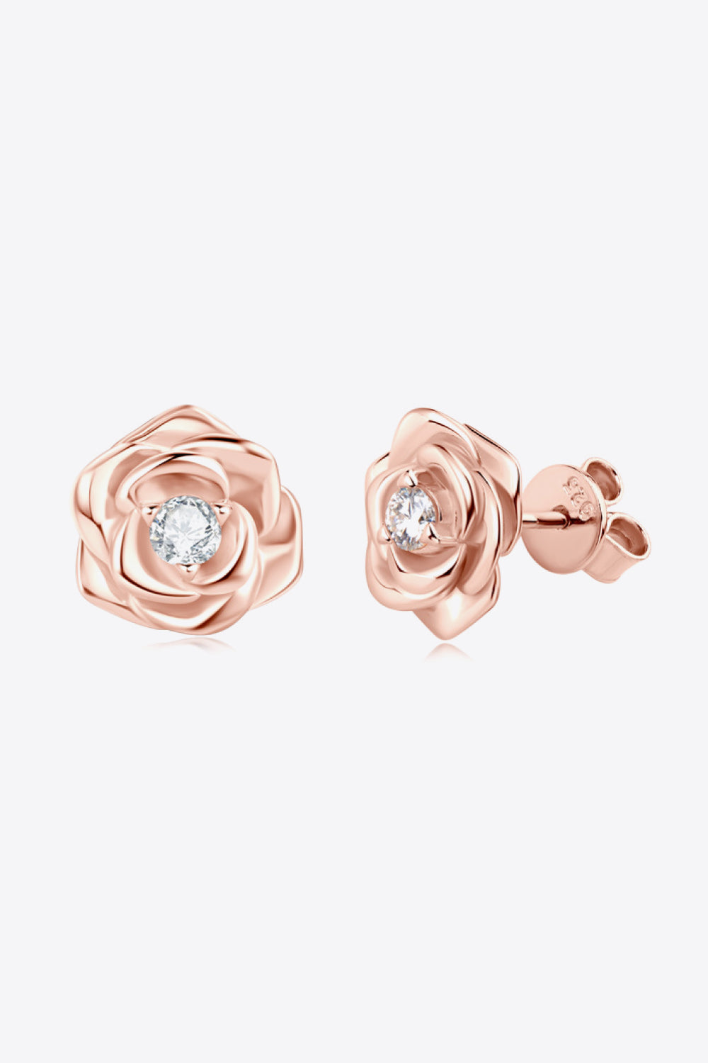 Baeful Moissanite Flower 925 Sterling Silver Earrings