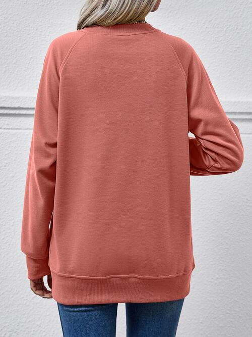 Round Neck Long Sleeve Sweatshirt