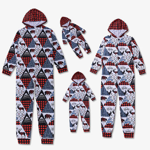 Women Printed Hooded Jumpsuit