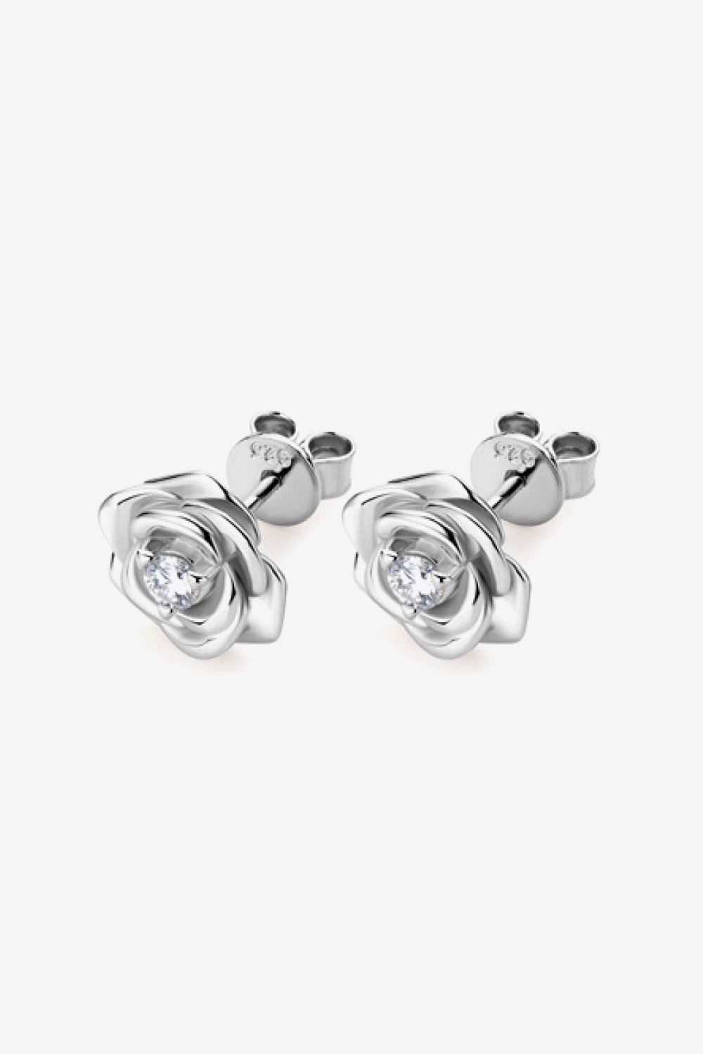 Baeful Moissanite Flower 925 Sterling Silver Earrings